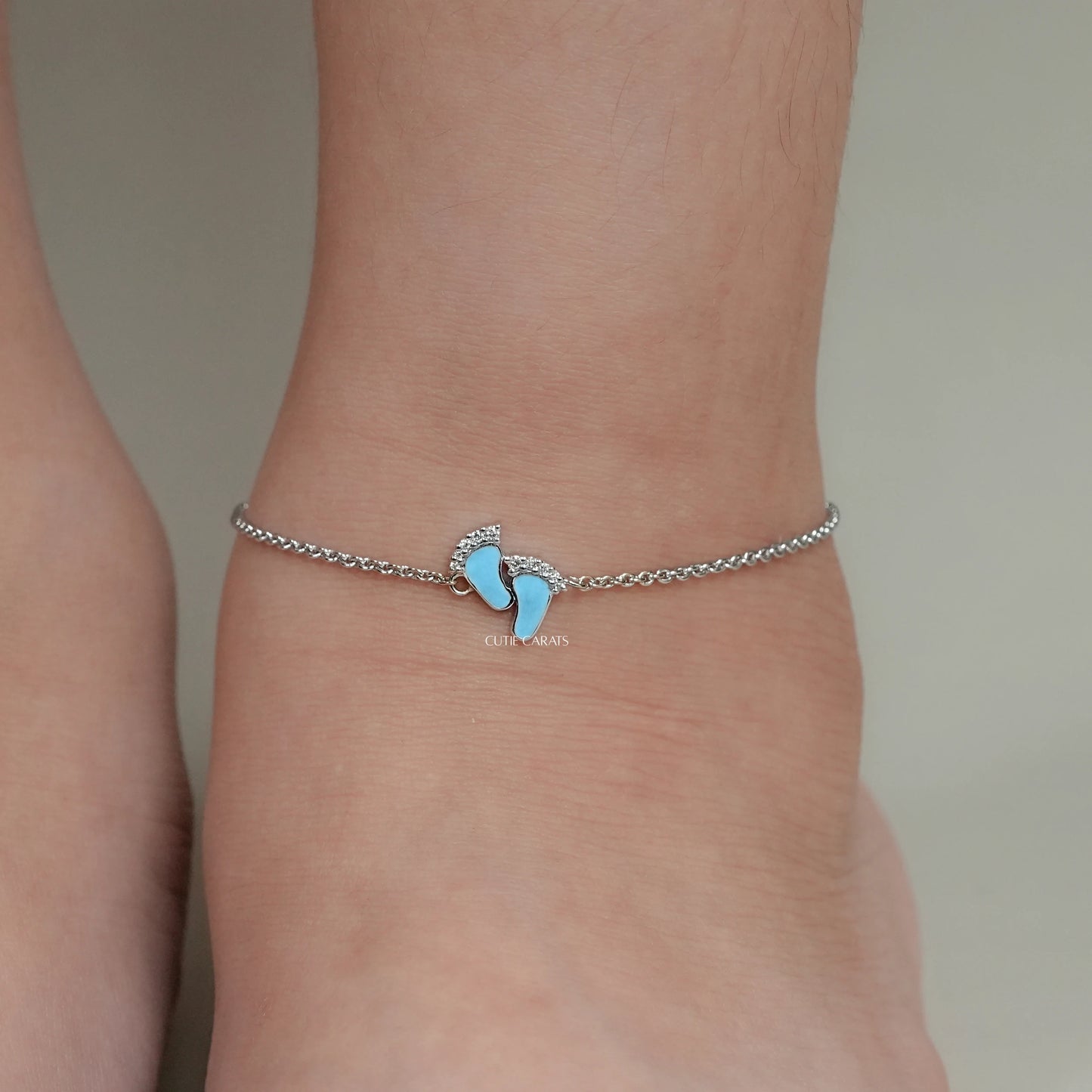 Baby Foot Enamel Anklet