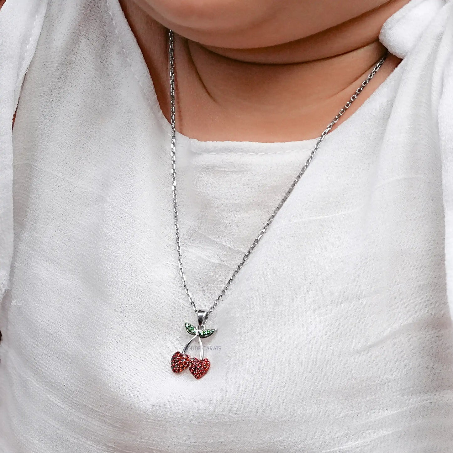 Cherry Diamond Pendant