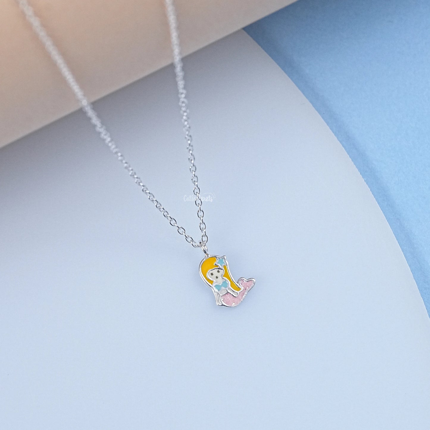 925 Sterling Silver Dainty Mermaid Pendant