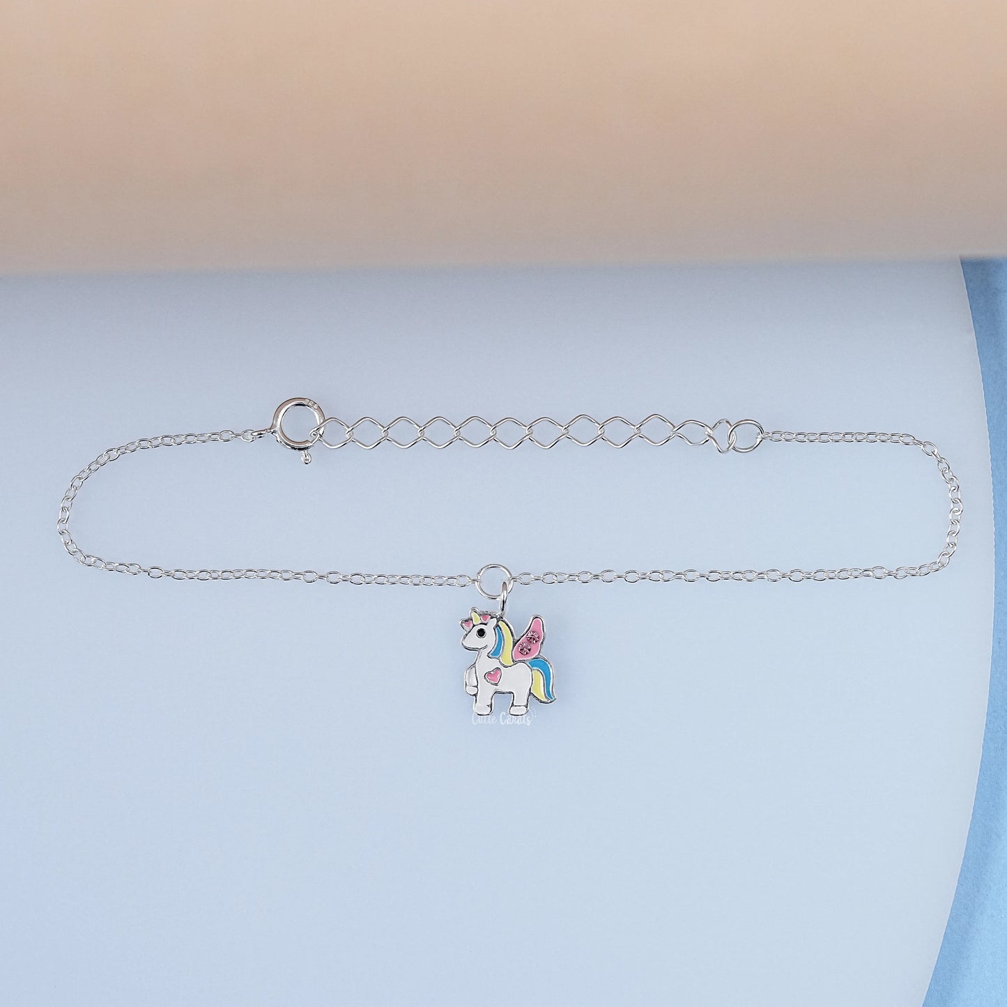 Colorful Unicorn Simulated Diamond Bracelet