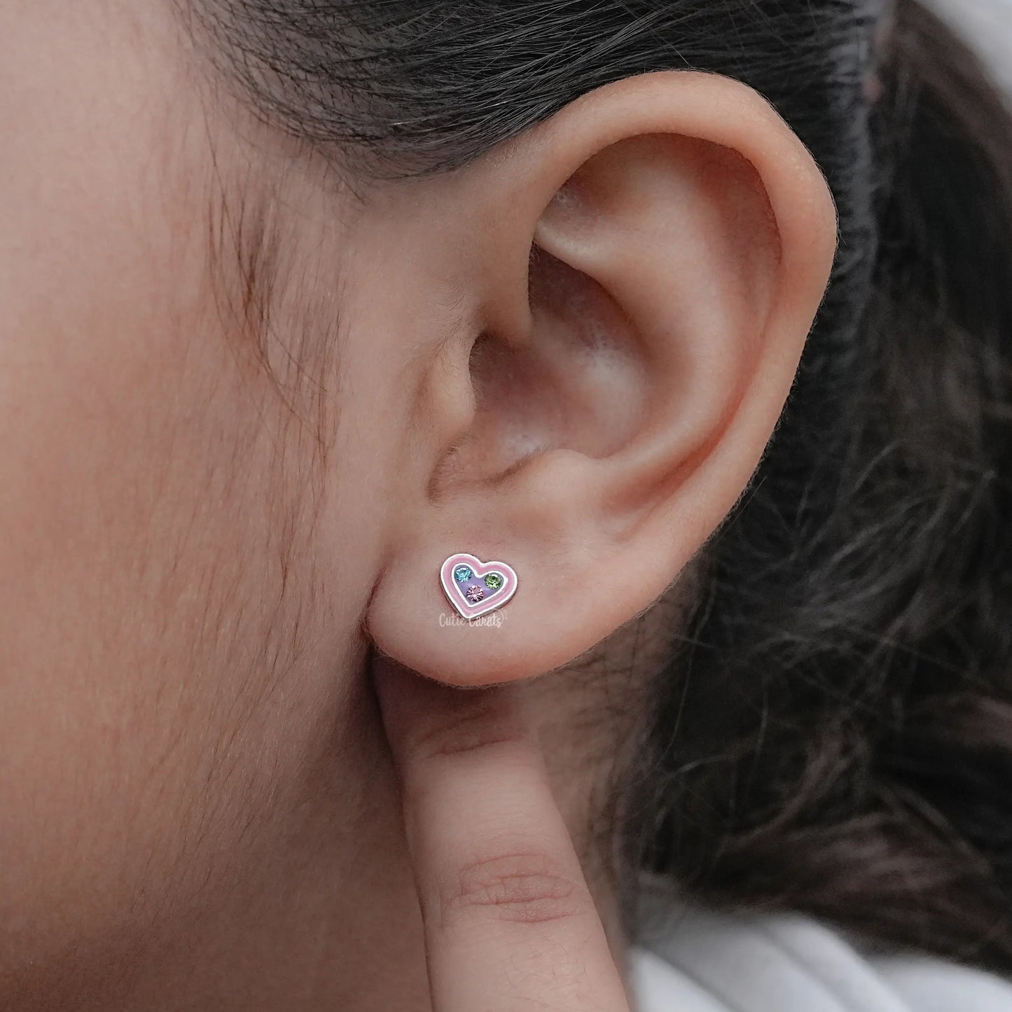 Beautiful Butterfly Enamel Stud Earring