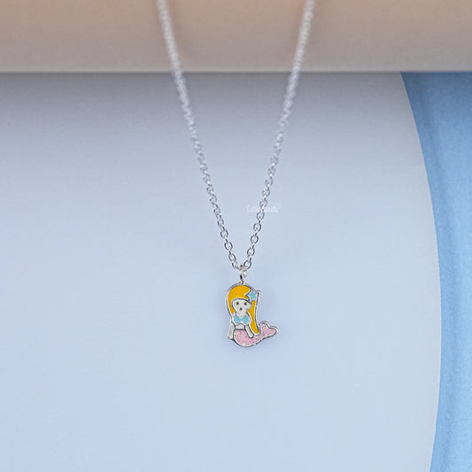 925 Sterling Silver Dainty Mermaid Pendant