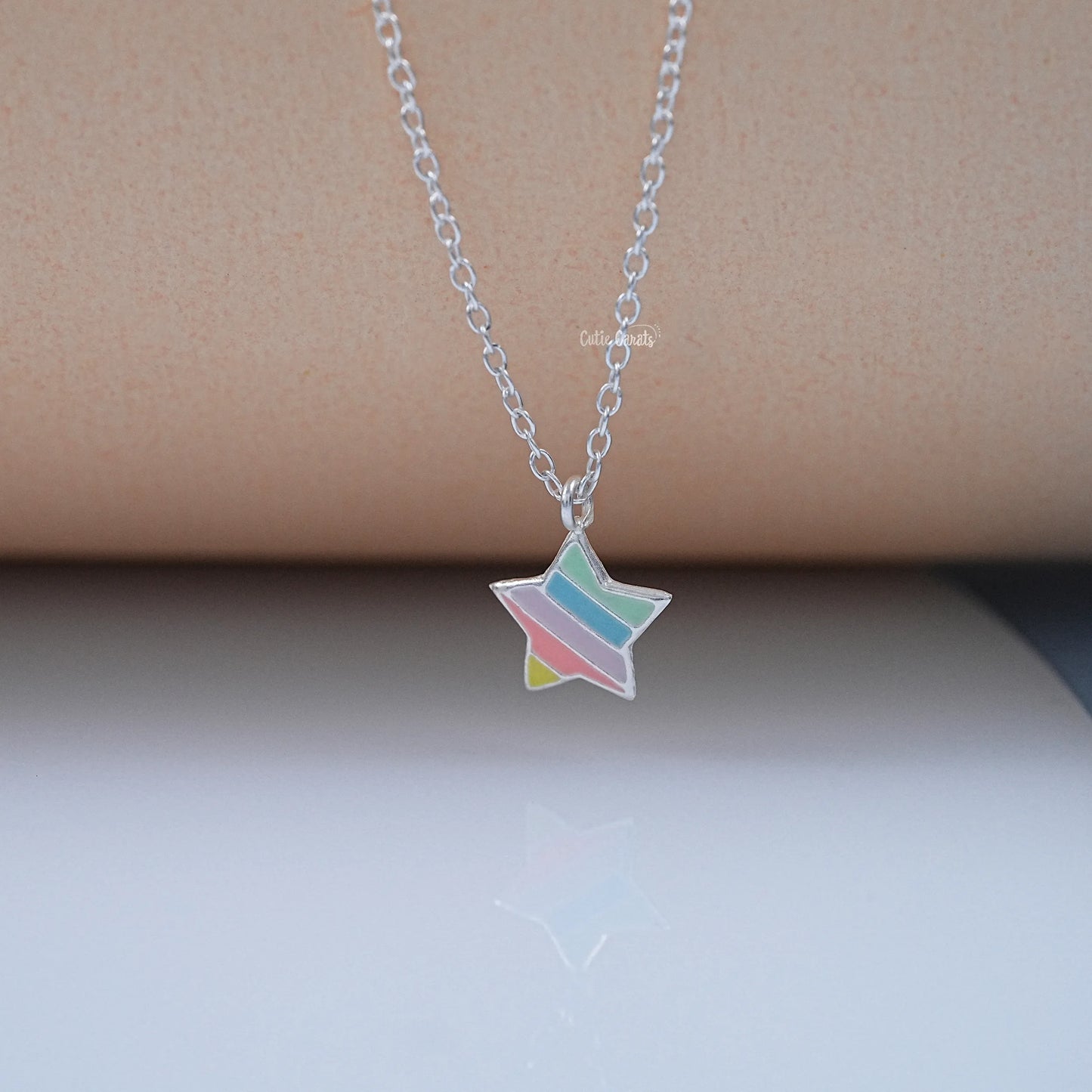 Multi Color Enamel Star Charm Pendant