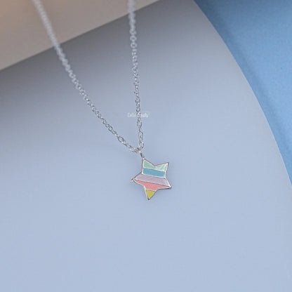 Multi Color Enamel Star Charm Pendant