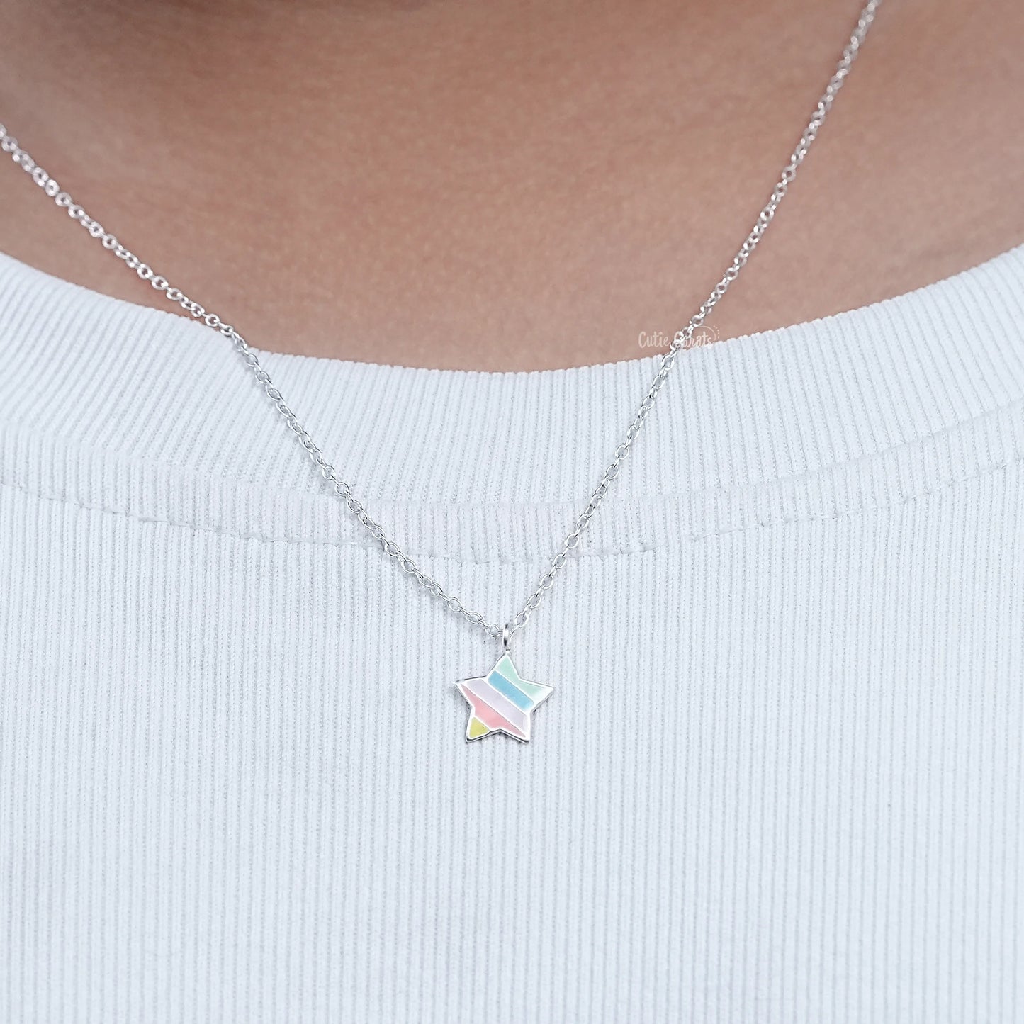 Multi Color Enamel Star Charm Pendant