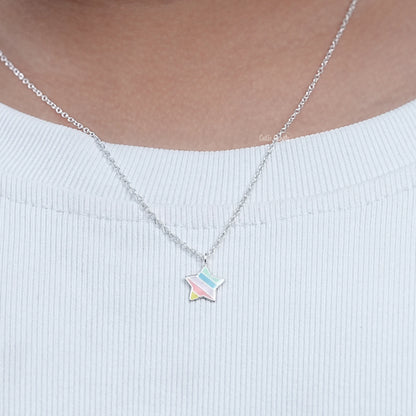 Multi Color Enamel Star Charm Pendant