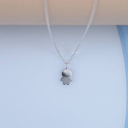 925 Sterling Silver Colorful Penguin Pendant