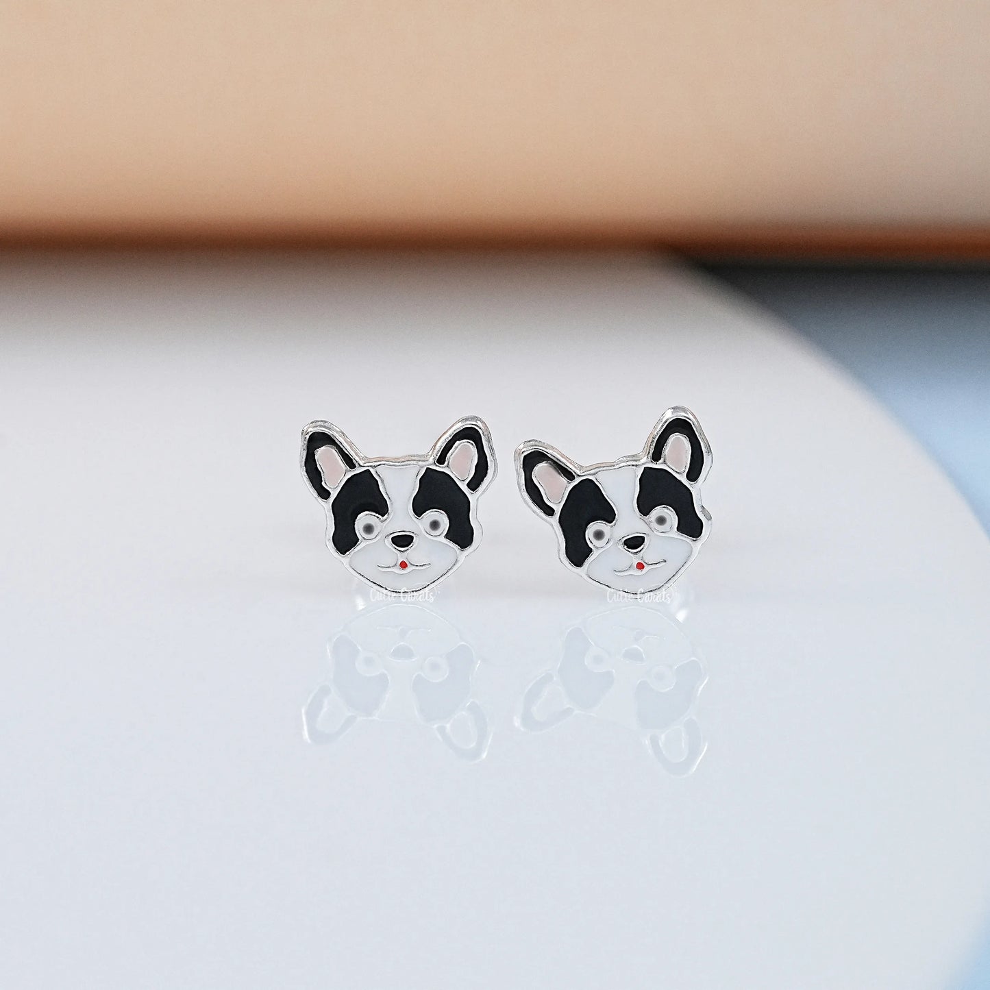 Minimalist Dog Lover Earrings for Kids
