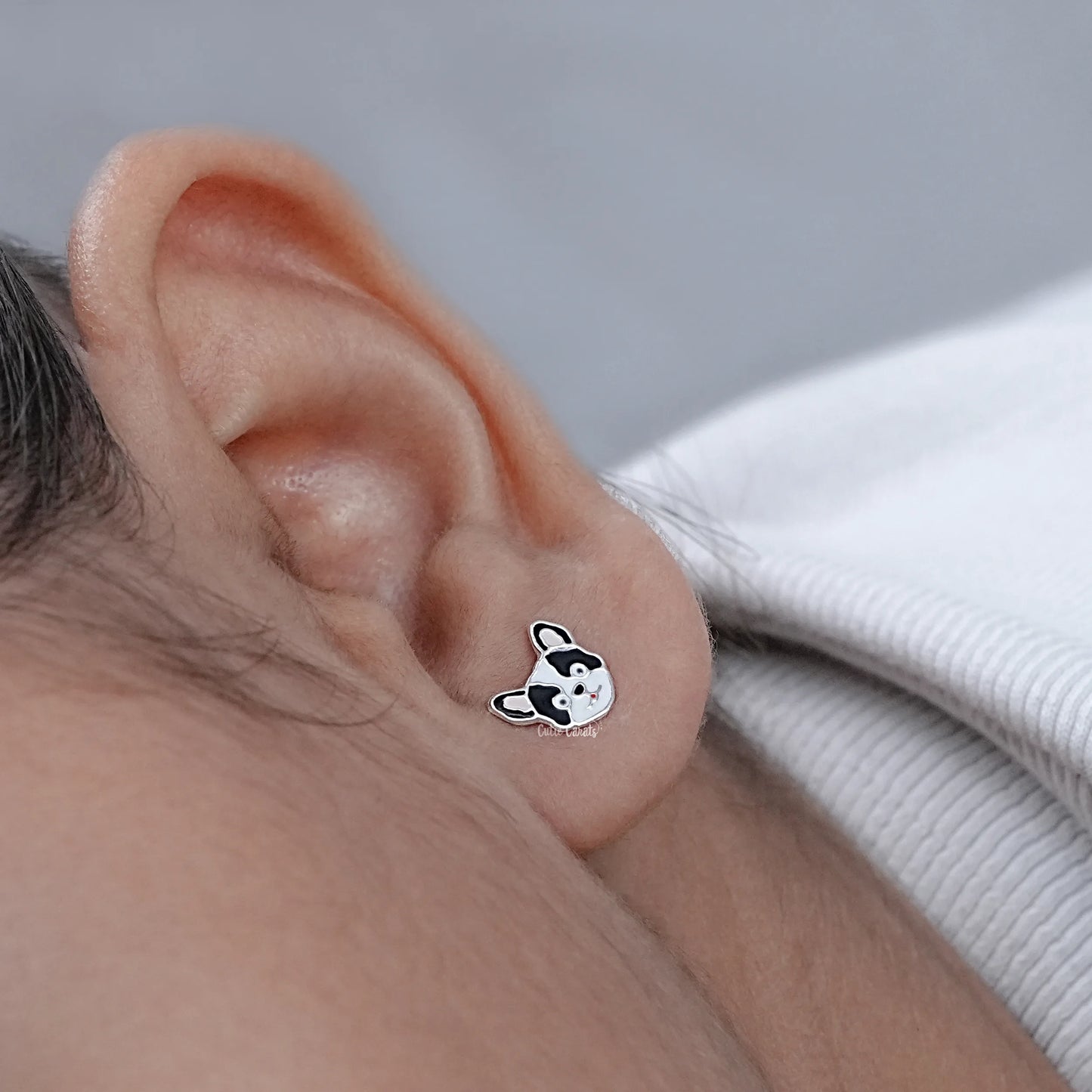 Minimalist Dog Lover Earrings for Kids