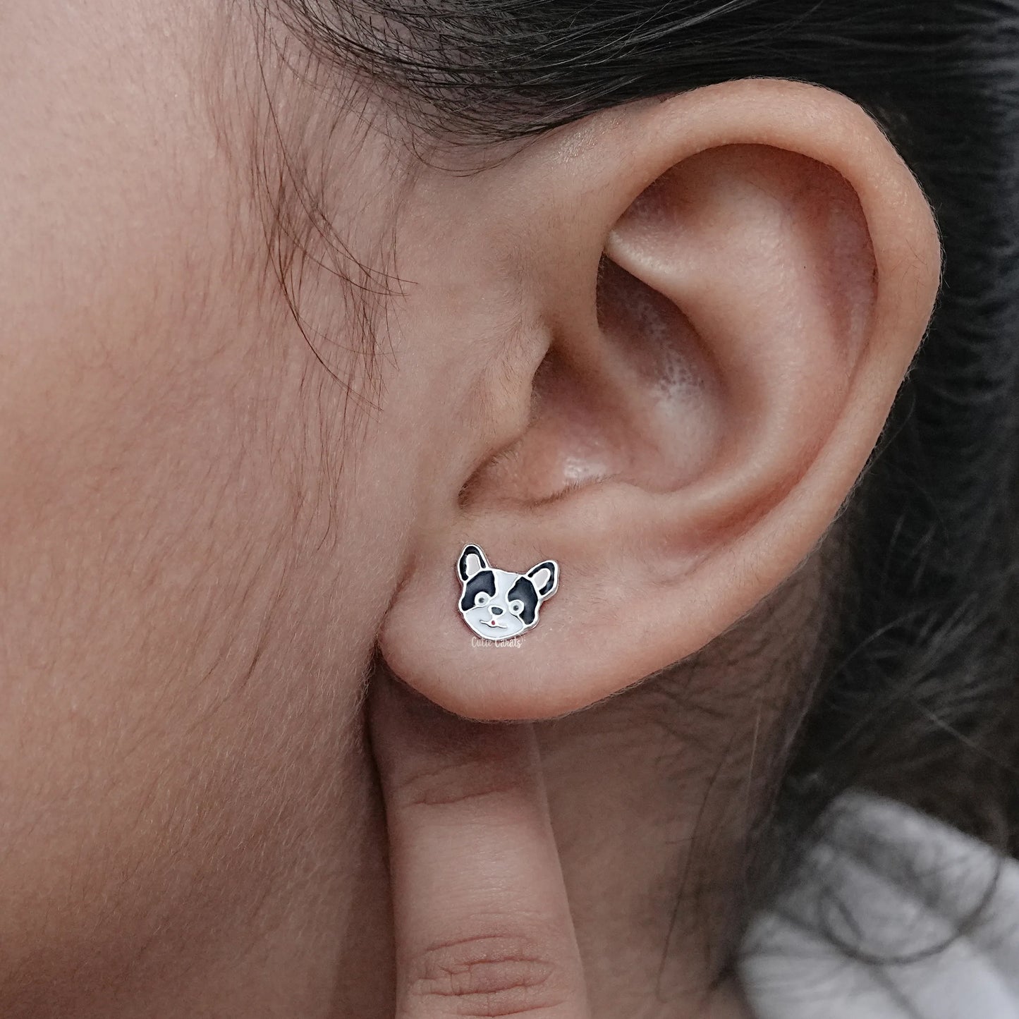 Minimalist Dog Lover Earrings for Kids