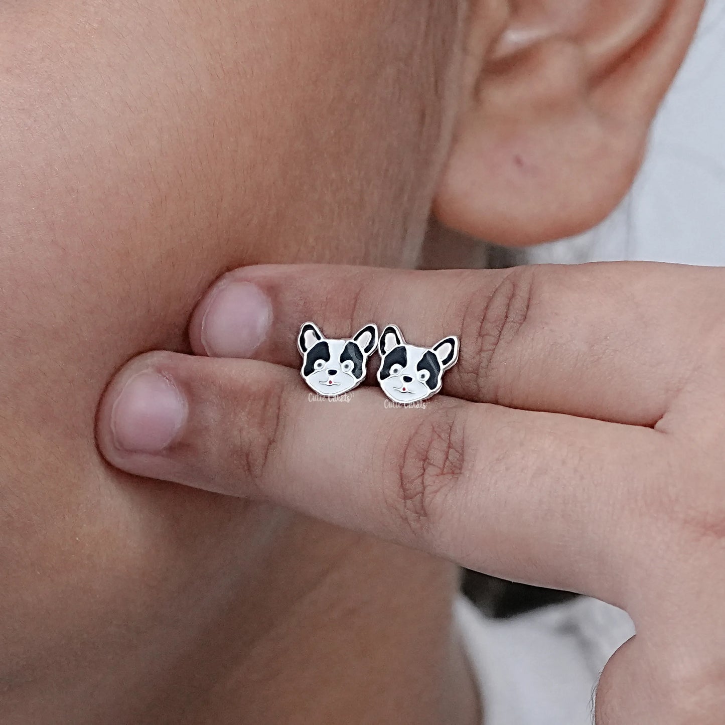 Minimalist Dog Lover Earrings for Kids
