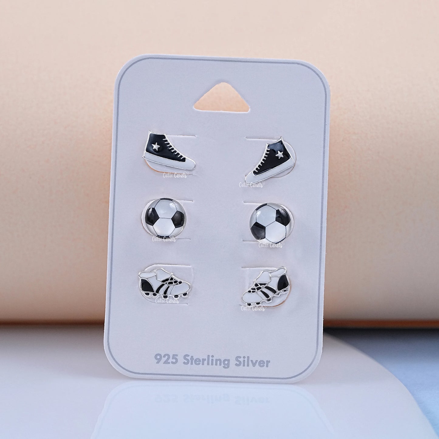 Sporty Football Earrings for Little Fans