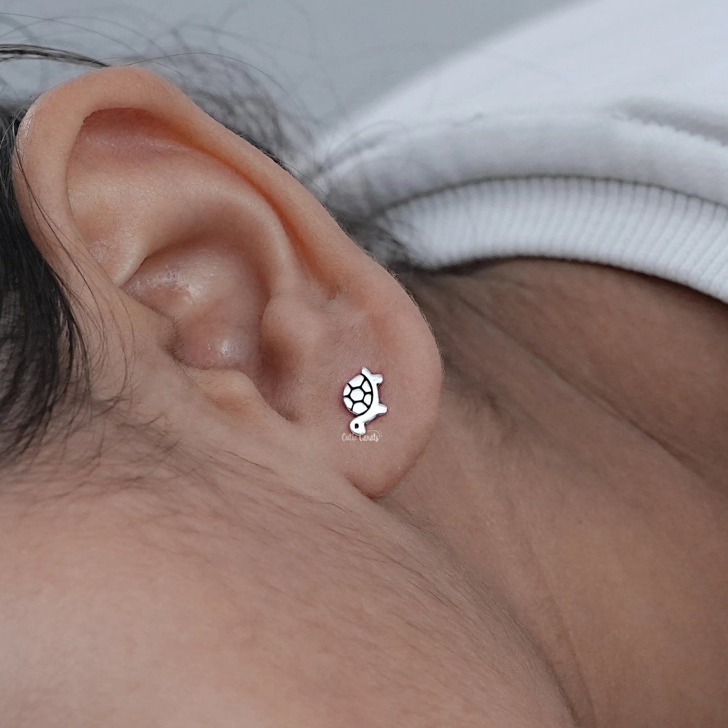 Little Turtle Push Back Stud Earring