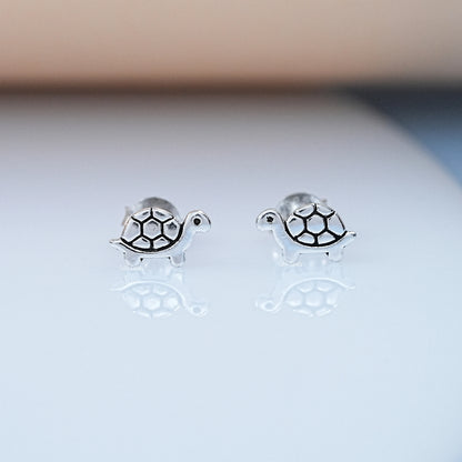 Little Turtle Push Back Stud Earring