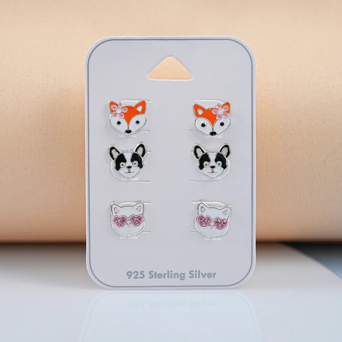 Minimalist Dog Lover Earrings for Kids