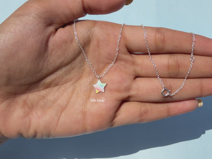 Multi Color Enamel Star Charm Pendant
