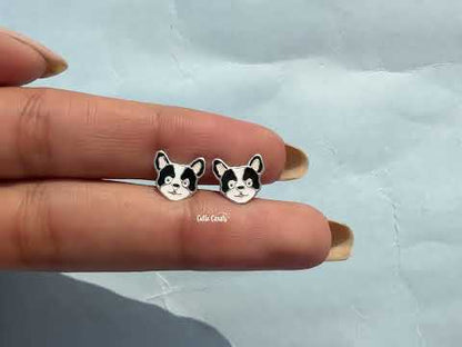 Minimalist Dog Lover Earrings for Kids