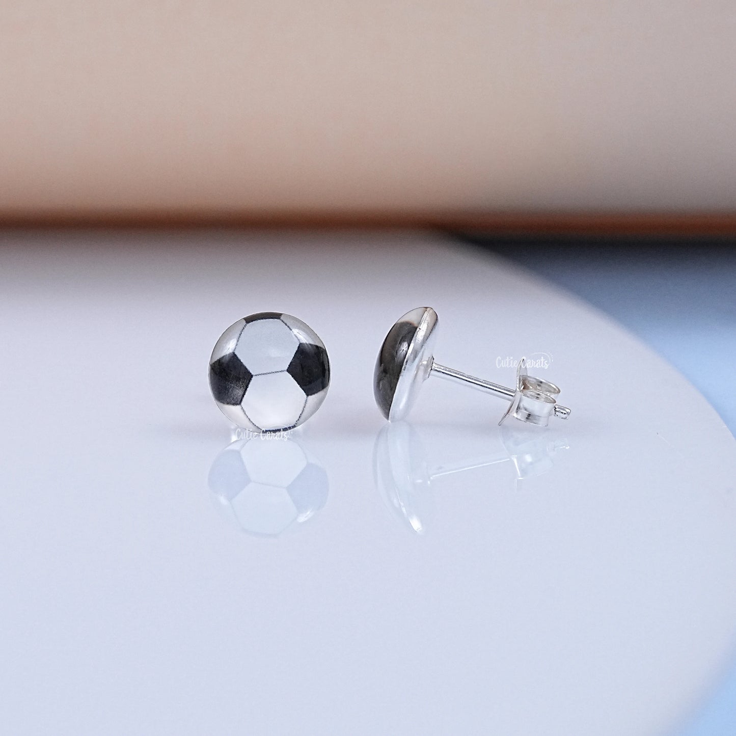 Sporty Football Earrings for Little Fans